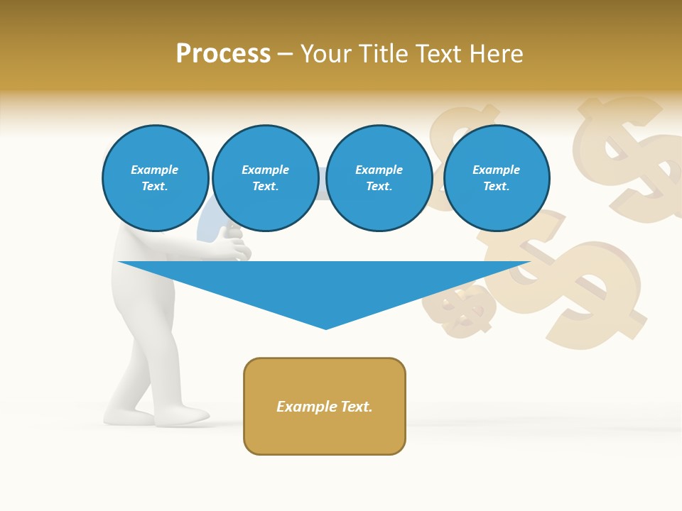 A Person Pushing A Magnet With Dollar Signs Coming Out Of It PowerPoint Template
