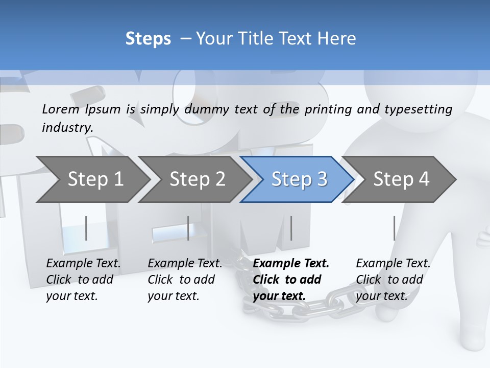 Emotional Fetters Captivity PowerPoint Template