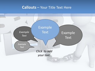 Emotional Fetters Captivity PowerPoint Template