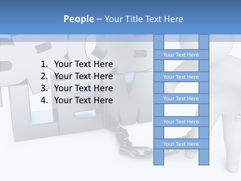 Emotional Fetters Captivity PowerPoint Template