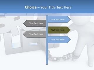 Emotional Fetters Captivity PowerPoint Template