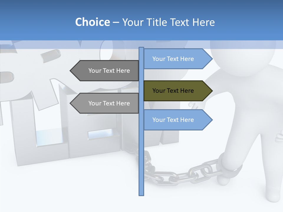 Emotional Fetters Captivity PowerPoint Template