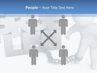 Emotional Fetters Captivity PowerPoint Template