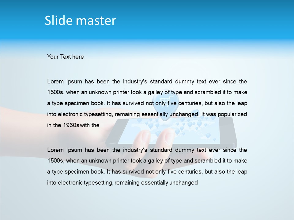 A Person Holding A Cell Phone With A Shopping Cart On It PowerPoint Template