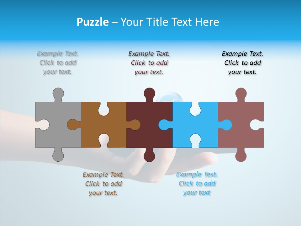 A Person Holding A Cell Phone With A Shopping Cart On It PowerPoint Template