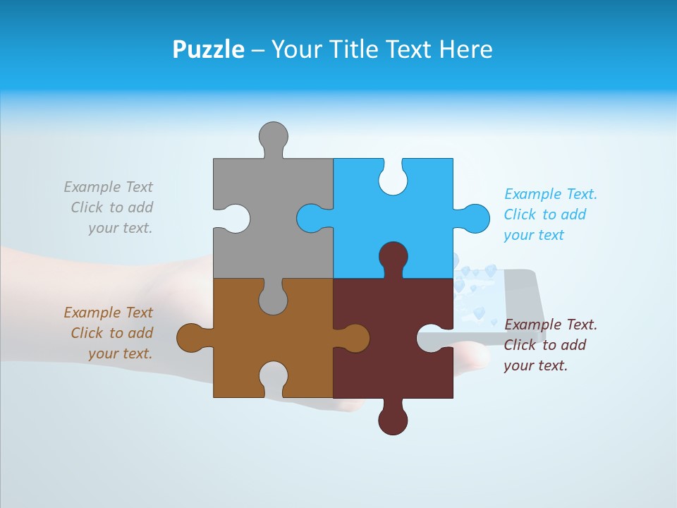 A Person Holding A Cell Phone With A Shopping Cart On It PowerPoint Template