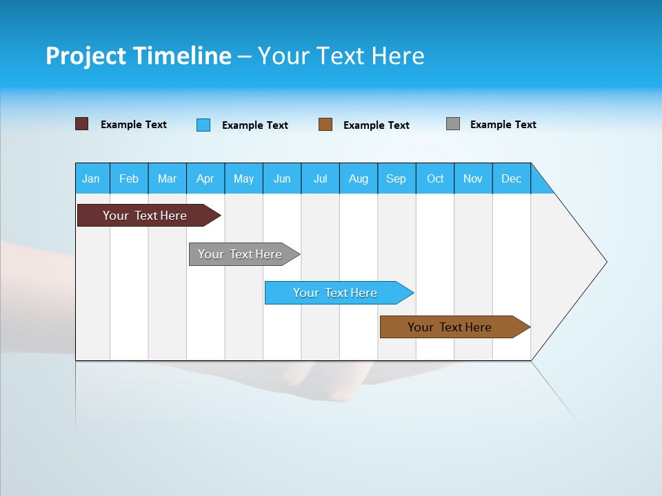 A Person Holding A Cell Phone With A Shopping Cart On It PowerPoint Template