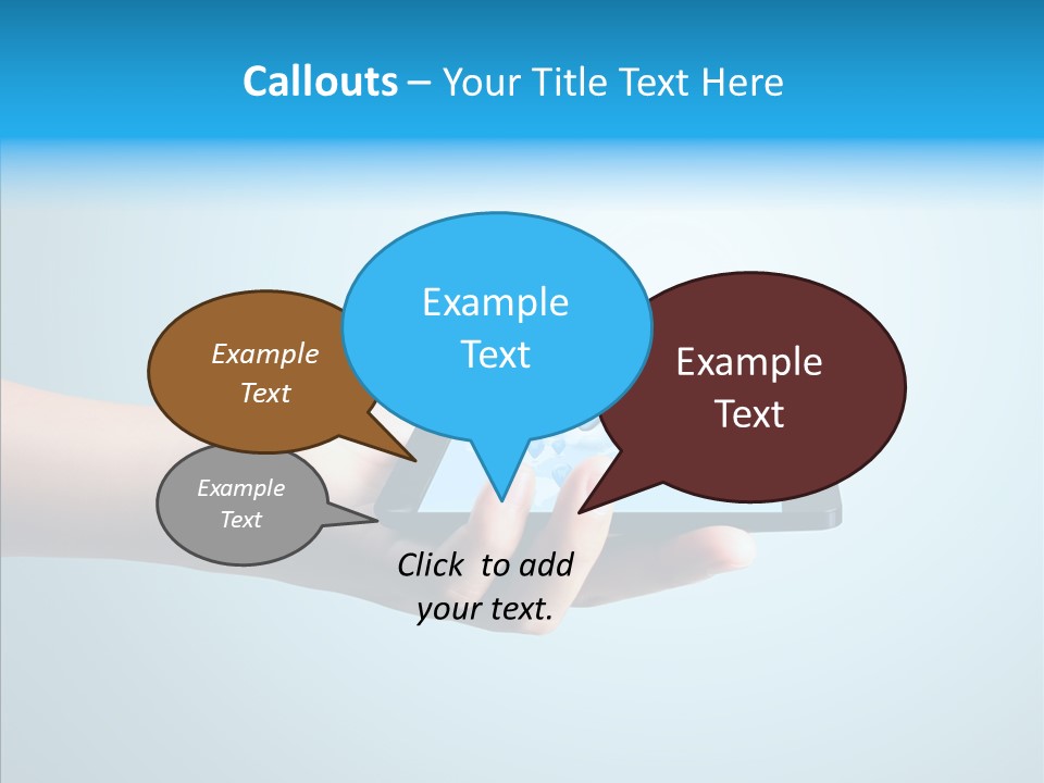 A Person Holding A Cell Phone With A Shopping Cart On It PowerPoint Template