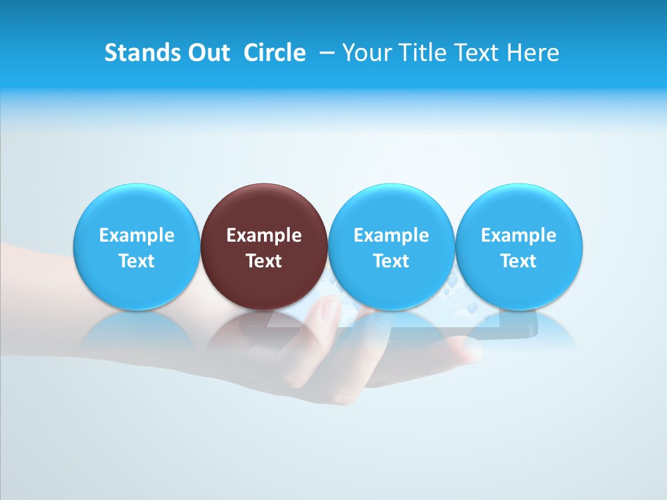 A Person Holding A Cell Phone With A Shopping Cart On It PowerPoint Template