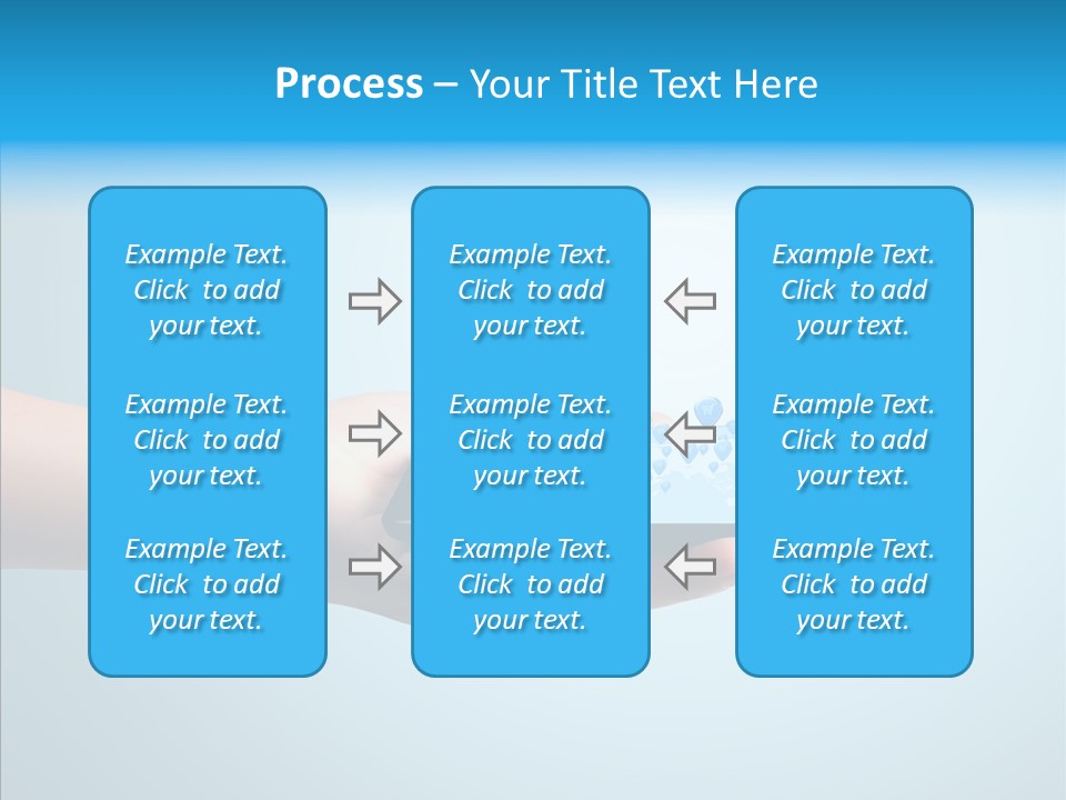 A Person Holding A Cell Phone With A Shopping Cart On It PowerPoint Template
