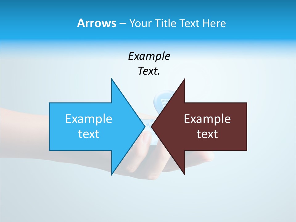 A Person Holding A Cell Phone With A Shopping Cart On It PowerPoint Template