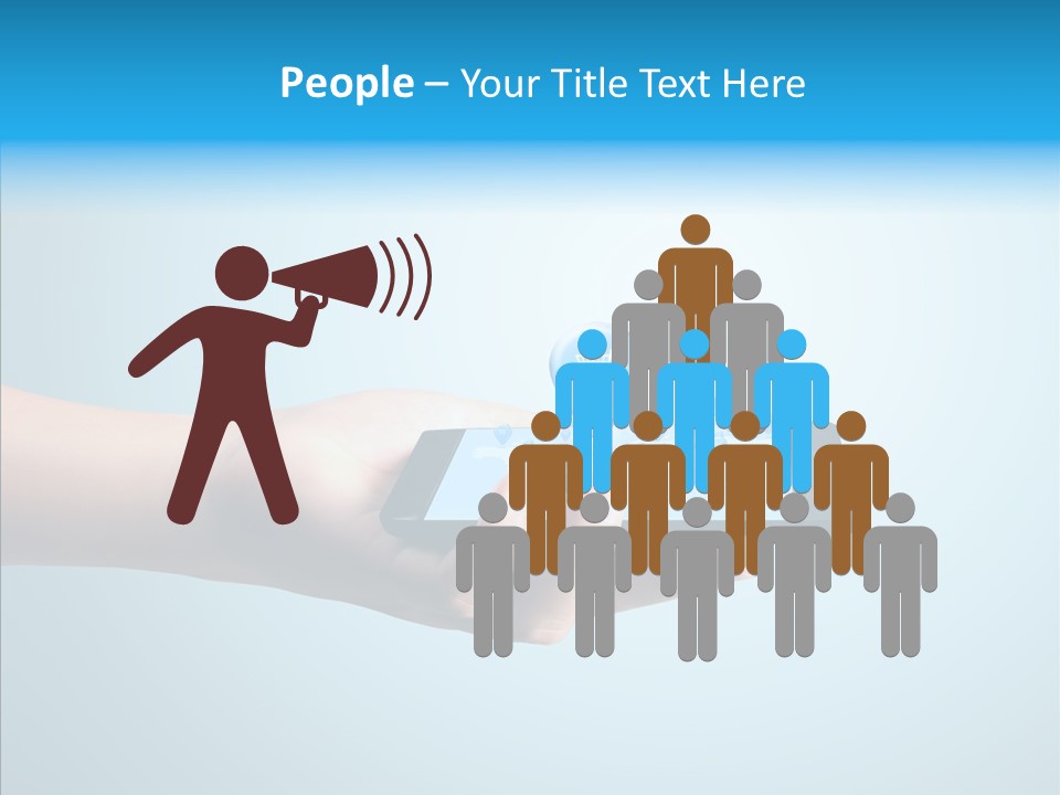 A Person Holding A Cell Phone With A Shopping Cart On It PowerPoint Template