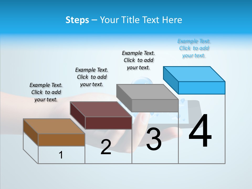 A Person Holding A Cell Phone With A Shopping Cart On It PowerPoint Template