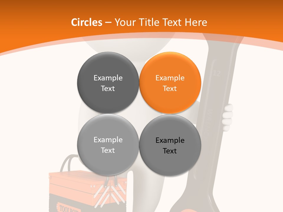 A Person Holding A Wrench And Tool Powerpoint Presentation PowerPoint Template