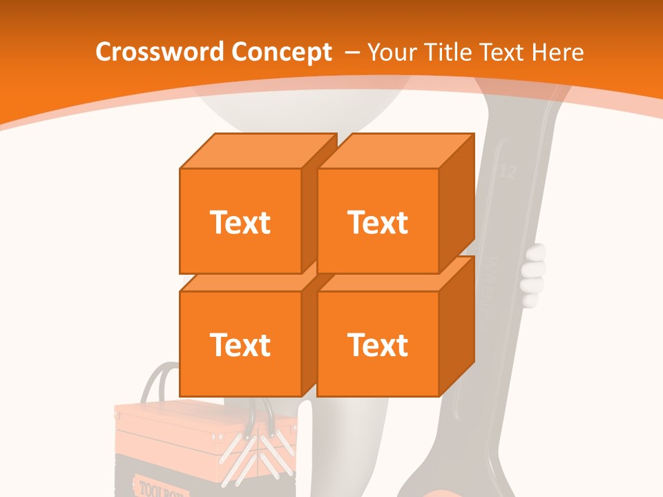 A Person Holding A Wrench And Tool Powerpoint Presentation PowerPoint Template