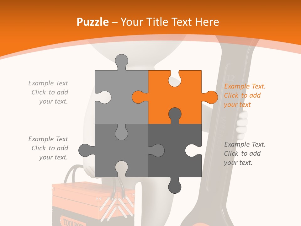 A Person Holding A Wrench And Tool Powerpoint Presentation PowerPoint Template