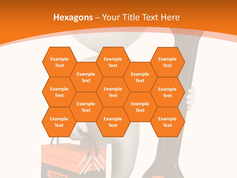 A Person Holding A Wrench And Tool Powerpoint Presentation PowerPoint Template