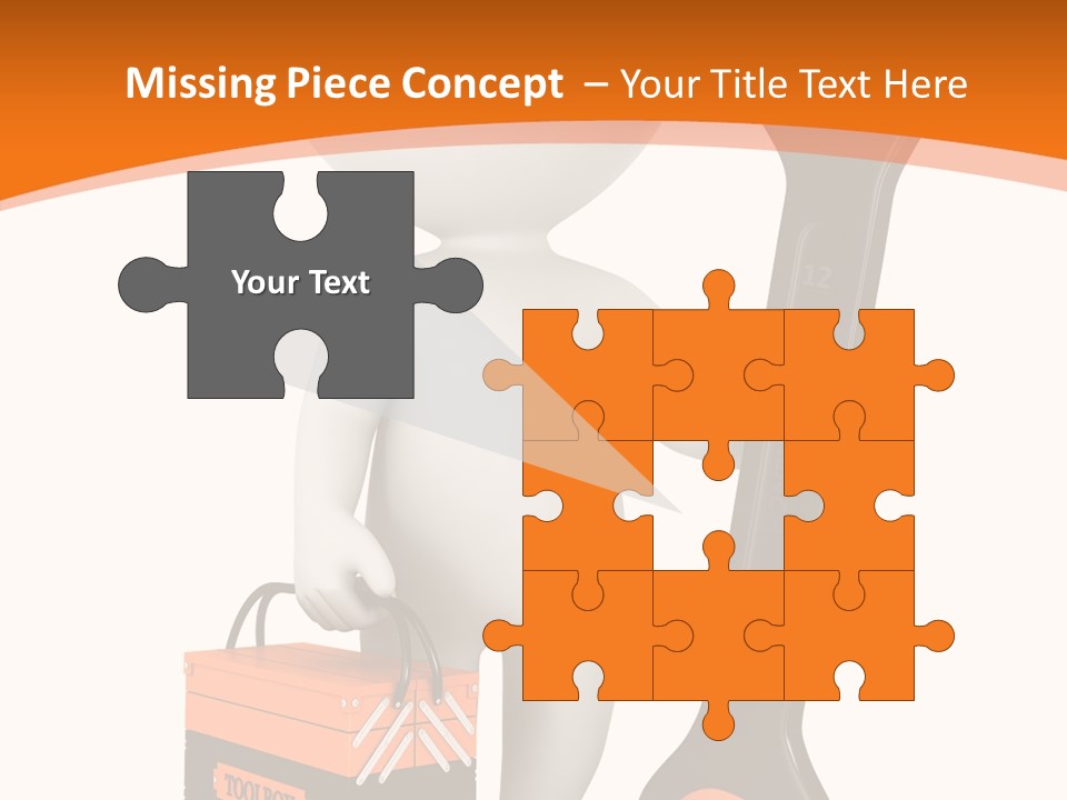 A Person Holding A Wrench And Tool Powerpoint Presentation PowerPoint Template