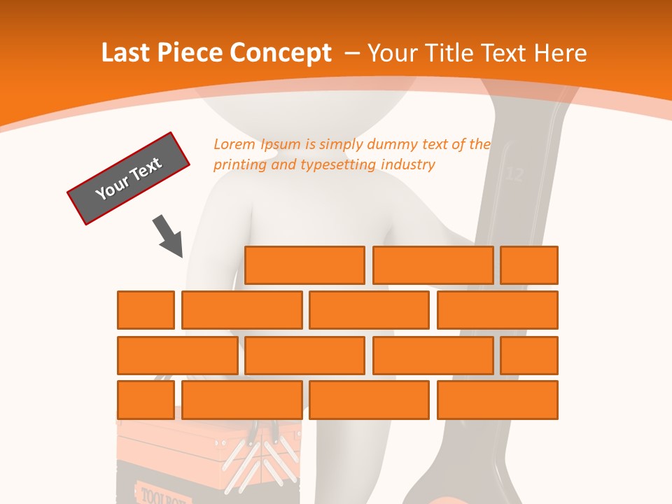 A Person Holding A Wrench And Tool Powerpoint Presentation PowerPoint Template