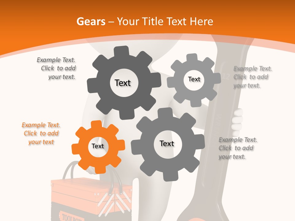 A Person Holding A Wrench And Tool Powerpoint Presentation PowerPoint Template