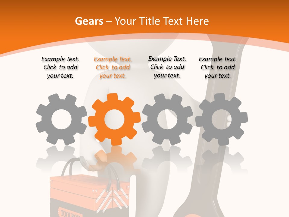 A Person Holding A Wrench And Tool Powerpoint Presentation PowerPoint Template