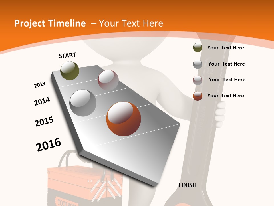 A Person Holding A Wrench And Tool Powerpoint Presentation PowerPoint Template