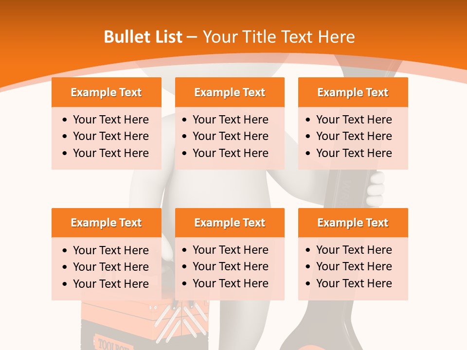 A Person Holding A Wrench And Tool Powerpoint Presentation PowerPoint Template