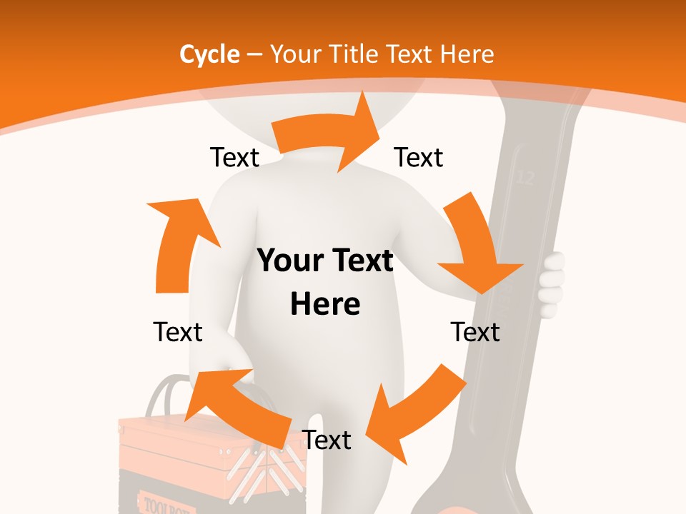 A Person Holding A Wrench And Tool Powerpoint Presentation PowerPoint Template