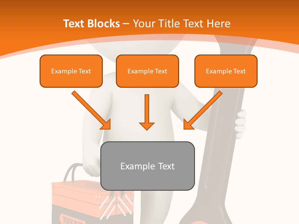 A Person Holding A Wrench And Tool Powerpoint Presentation PowerPoint Template