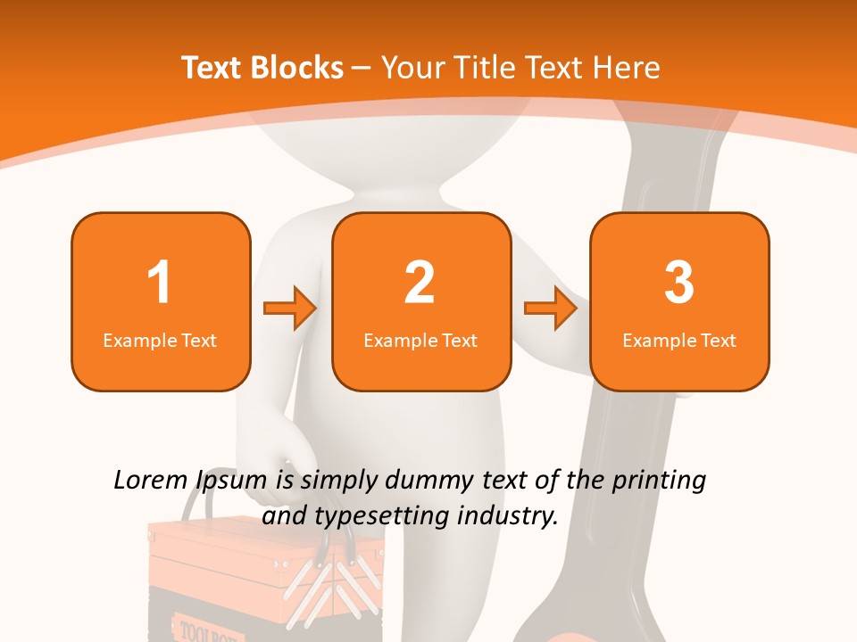 A Person Holding A Wrench And Tool Powerpoint Presentation PowerPoint Template
