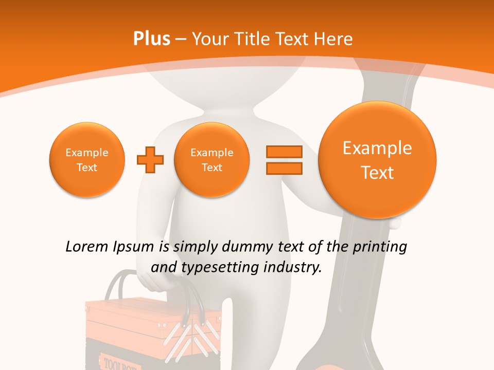 A Person Holding A Wrench And Tool Powerpoint Presentation PowerPoint Template