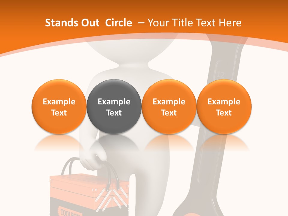 A Person Holding A Wrench And Tool Powerpoint Presentation PowerPoint Template