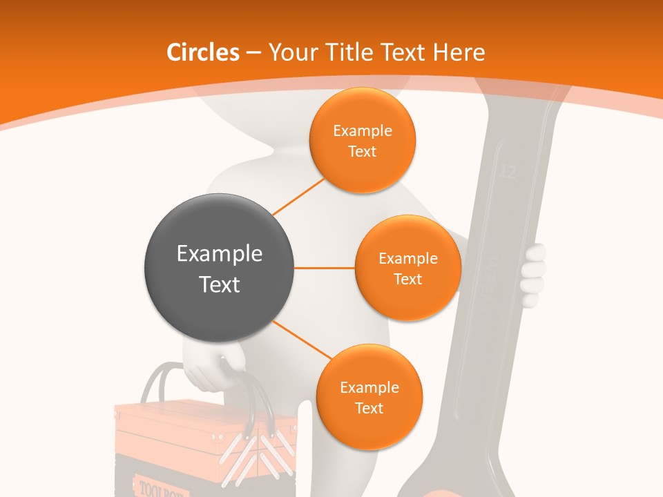 A Person Holding A Wrench And Tool Powerpoint Presentation PowerPoint Template