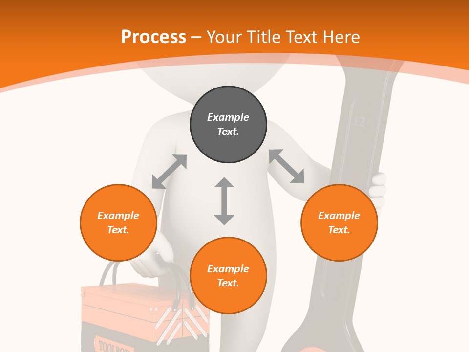 A Person Holding A Wrench And Tool Powerpoint Presentation PowerPoint Template