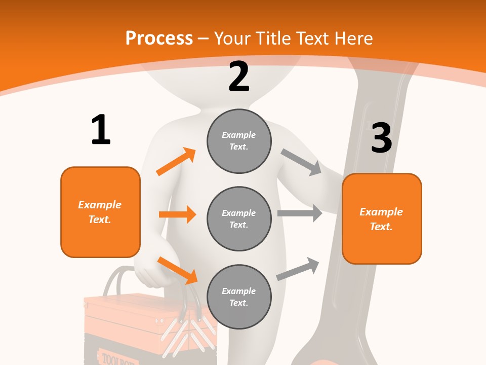 A Person Holding A Wrench And Tool Powerpoint Presentation PowerPoint Template