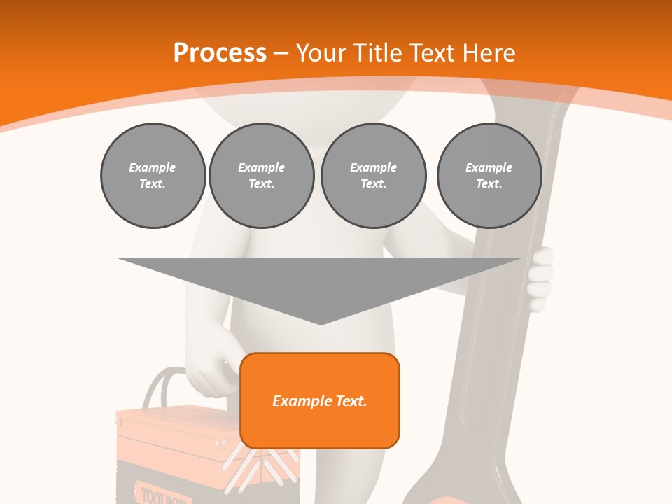 A Person Holding A Wrench And Tool Powerpoint Presentation PowerPoint Template