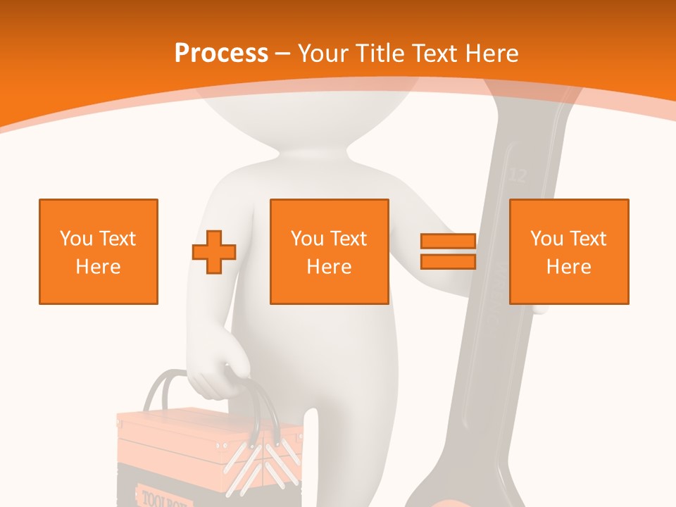 A Person Holding A Wrench And Tool Powerpoint Presentation PowerPoint Template