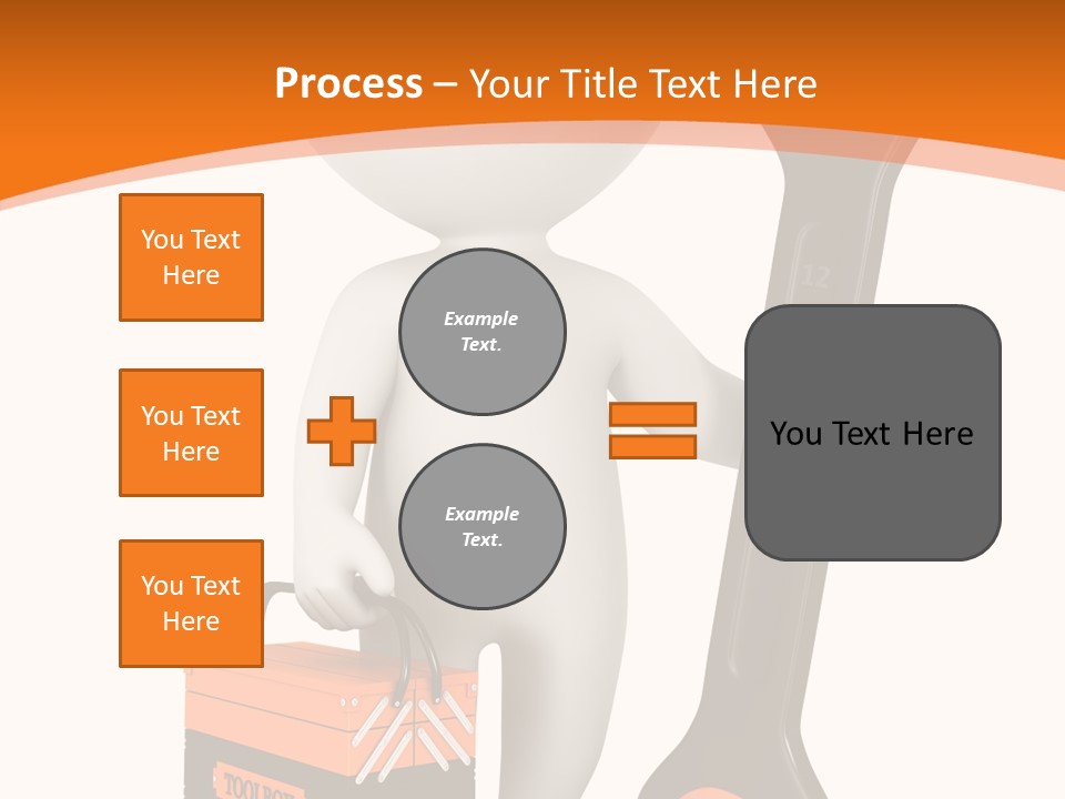 A Person Holding A Wrench And Tool Powerpoint Presentation PowerPoint Template
