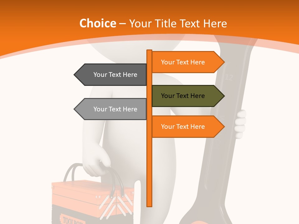 A Person Holding A Wrench And Tool Powerpoint Presentation PowerPoint Template