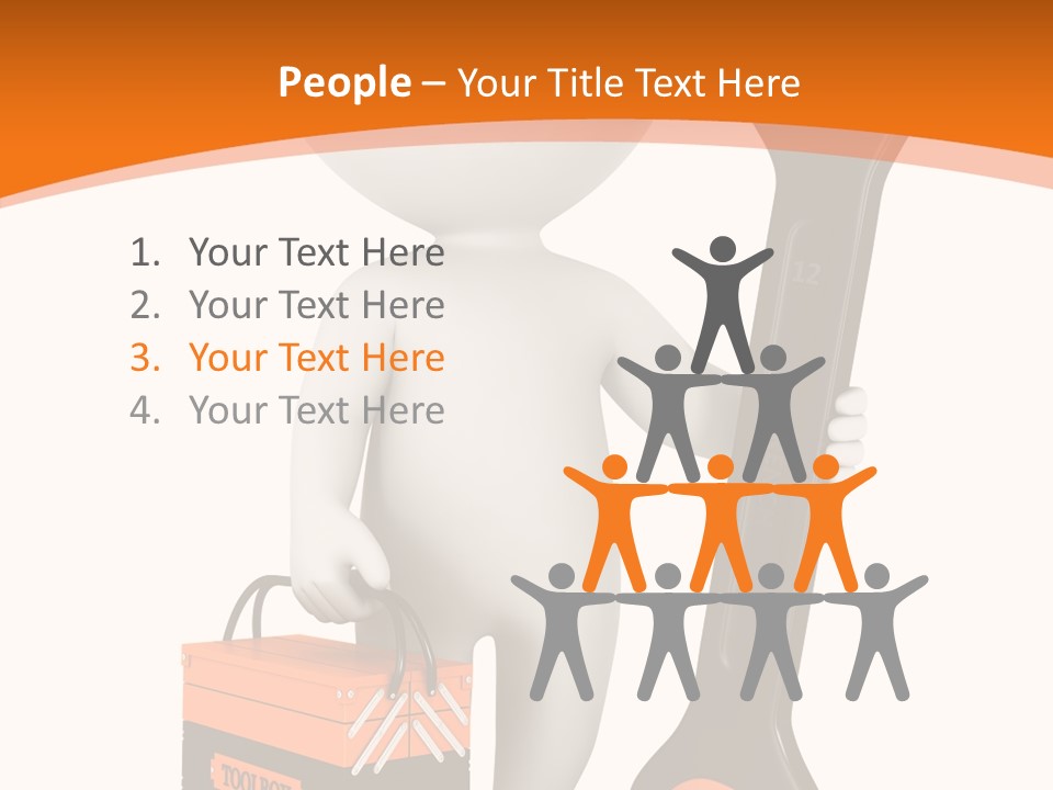 A Person Holding A Wrench And Tool Powerpoint Presentation PowerPoint Template