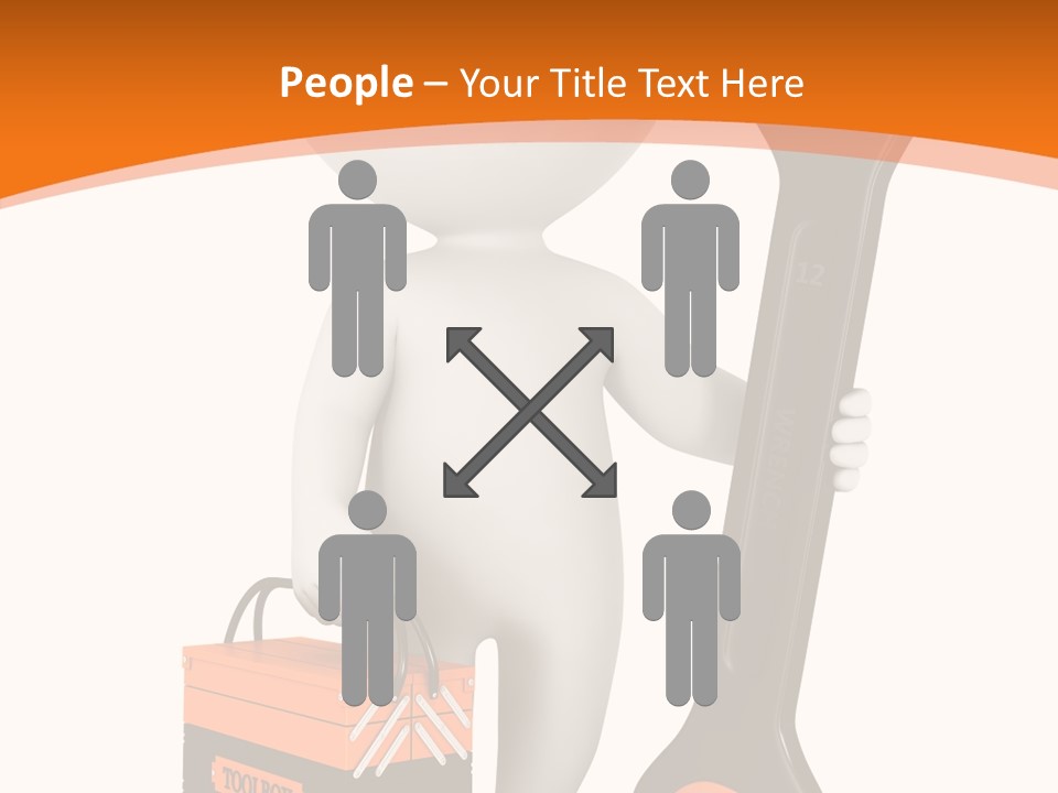 A Person Holding A Wrench And Tool Powerpoint Presentation PowerPoint Template