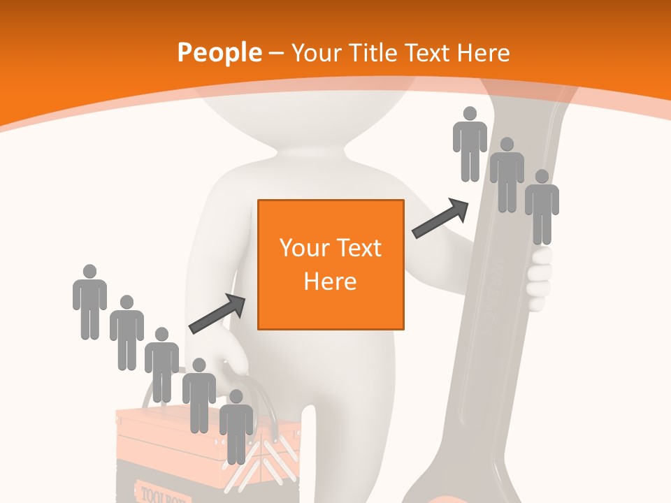 A Person Holding A Wrench And Tool Powerpoint Presentation PowerPoint Template