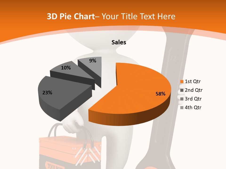 A Person Holding A Wrench And Tool Powerpoint Presentation PowerPoint Template