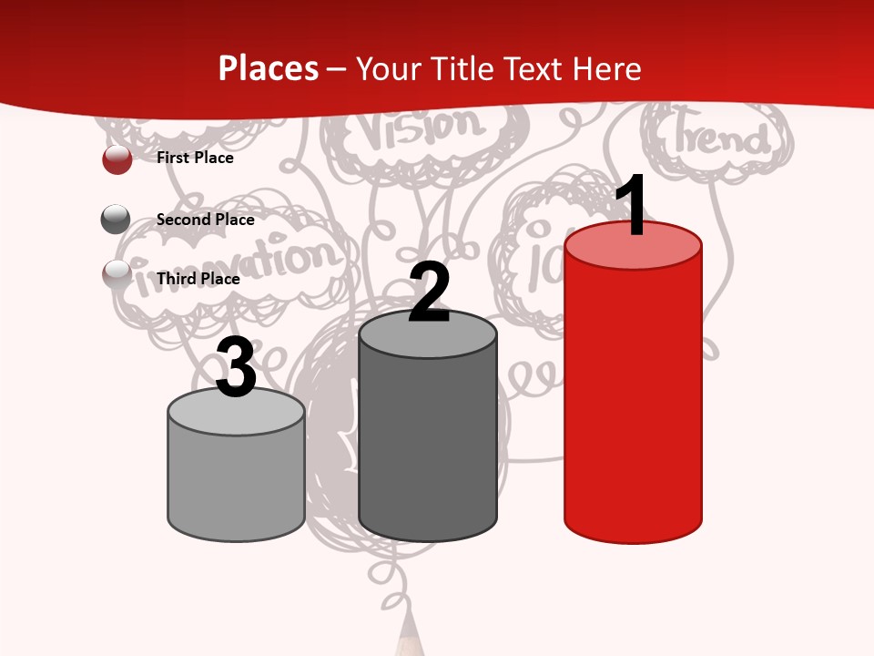 A Pencil With A Bunch Of Speech Bubbles On It PowerPoint Template