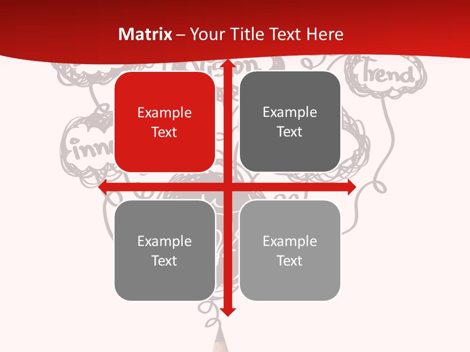 A Pencil With A Bunch Of Speech Bubbles On It PowerPoint Template