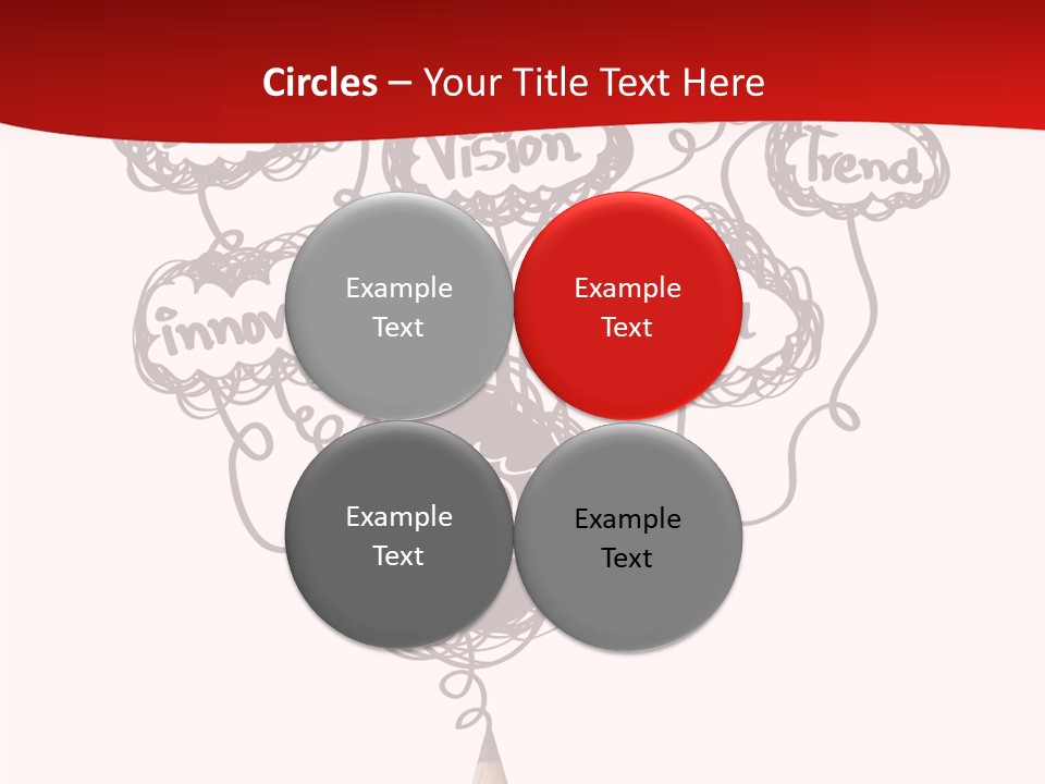 A Pencil With A Bunch Of Speech Bubbles On It PowerPoint Template