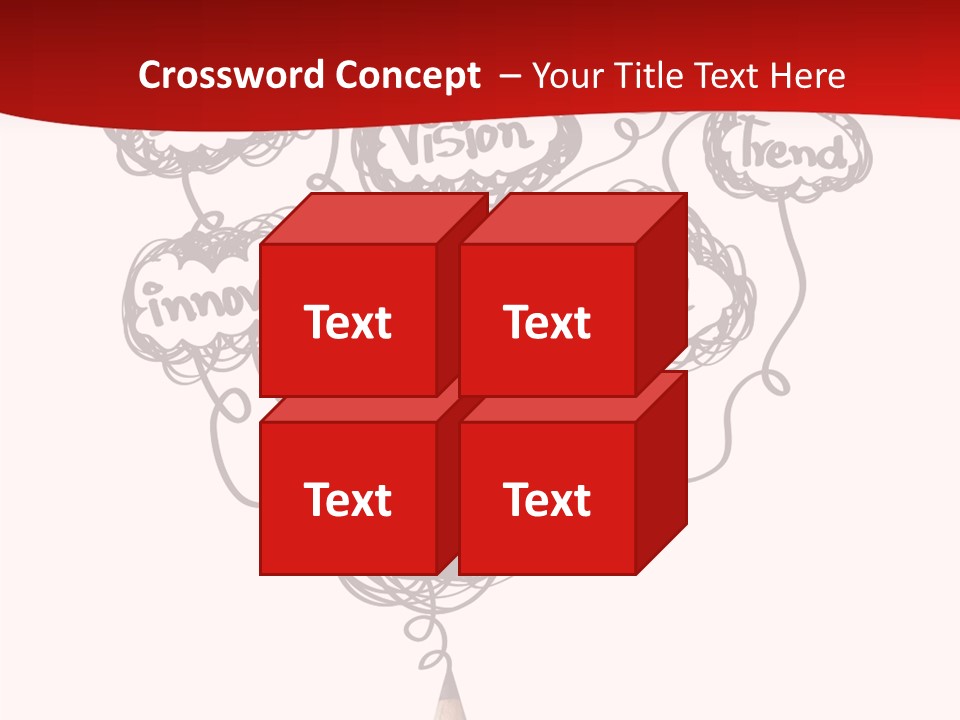 A Pencil With A Bunch Of Speech Bubbles On It PowerPoint Template