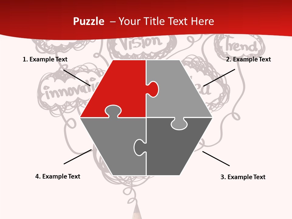 A Pencil With A Bunch Of Speech Bubbles On It PowerPoint Template