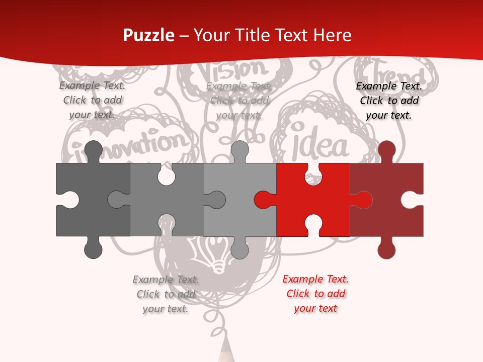 A Pencil With A Bunch Of Speech Bubbles On It PowerPoint Template