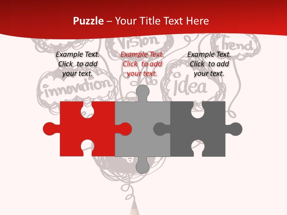 A Pencil With A Bunch Of Speech Bubbles On It PowerPoint Template